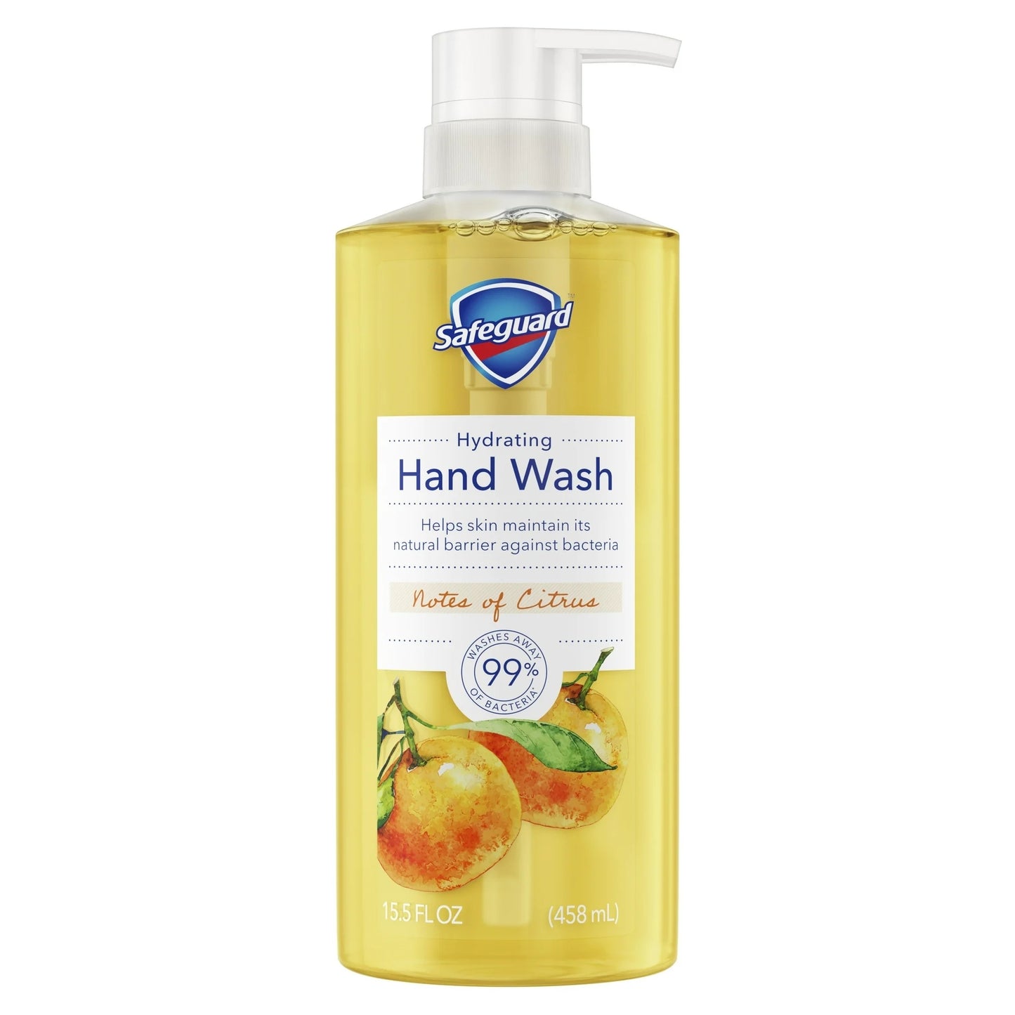 Safeguard Hydrating Hand Wash with Notes of Citrus, 15.5 fl oz (458ml)