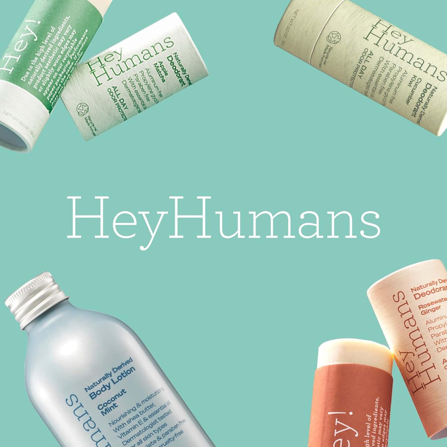 HEY HUMANS Banana Aloe Moisturizing Body Wash with Naturally Derived Ingredients & Jojoba Oil | Clean, Vegan, Sulfate Free Bath & Body Wash for Women & Men | Pack of 1