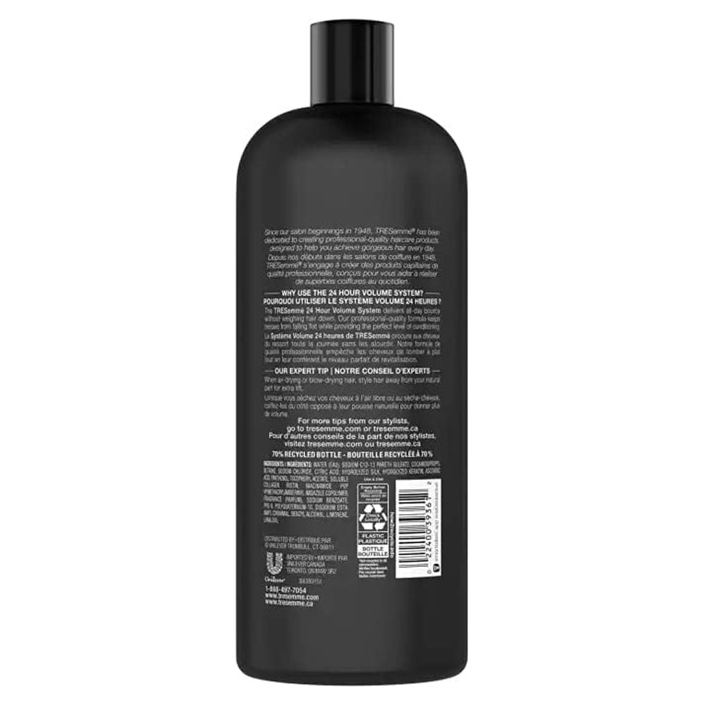 TRESemmé 24 Hour Body Shampoo + Rich Moisture Shampoo for All Hair Types, 28 oz Each, Set of 2, for Adults