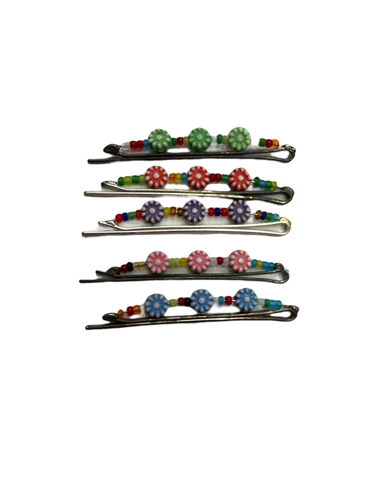 Floral Designed Hair Pins | Pack of 12