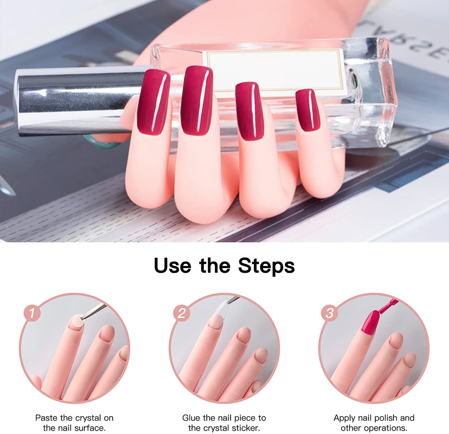 Nail Art Training Hand | For Nail Artists & Trainees