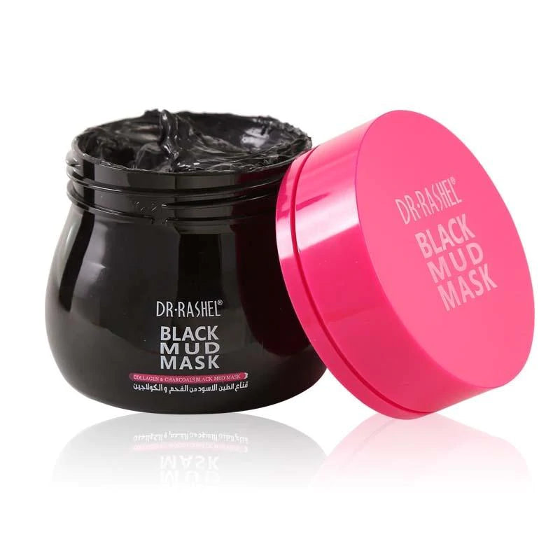 Dr Rashel Collagen & Charcoal Black Mud Mask for Whitening Complex | 4.3 oz.