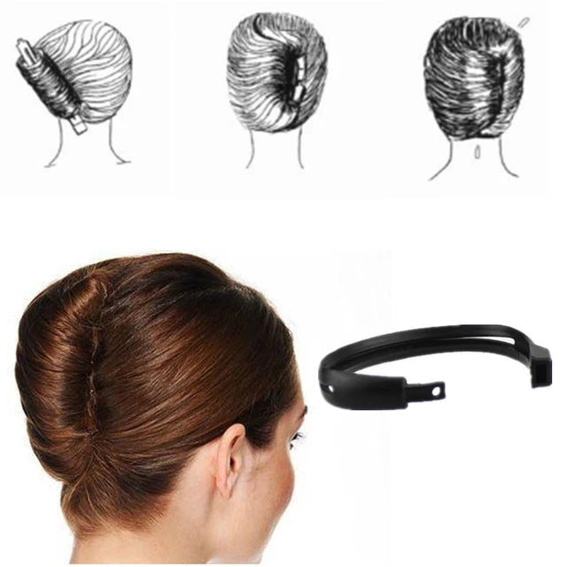 DIY Hair Styling Donut Bun Clip Tool French Twist
