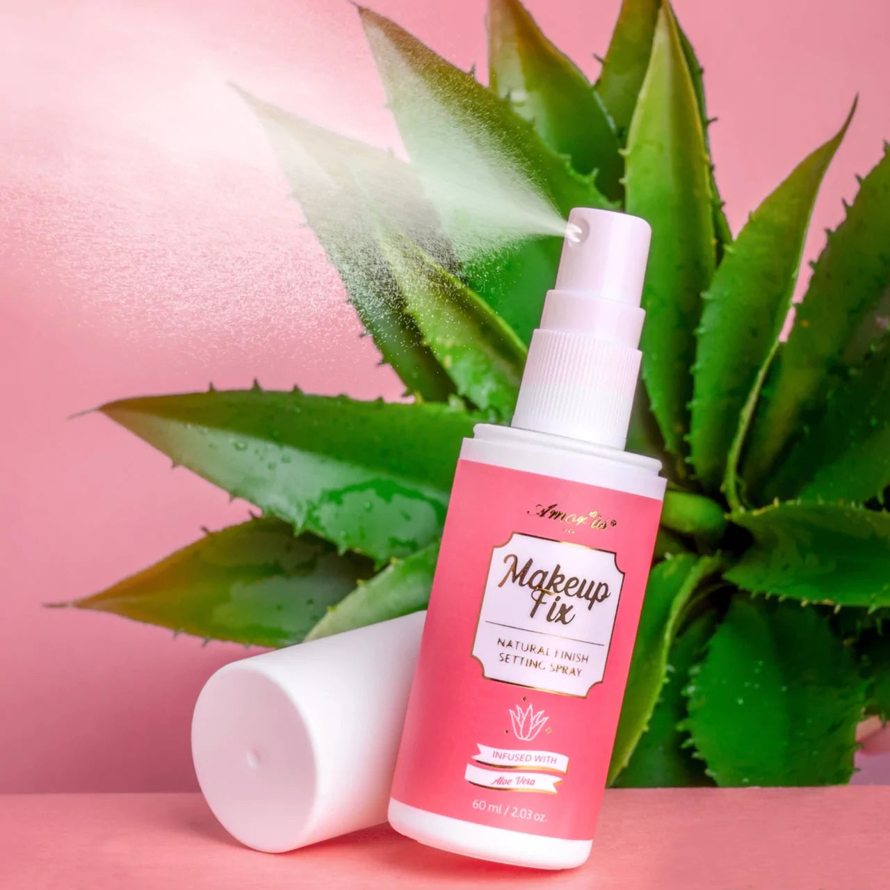 Makeup Fix Natural Finish Setting Spray By Amor US USA | Aloe Vera