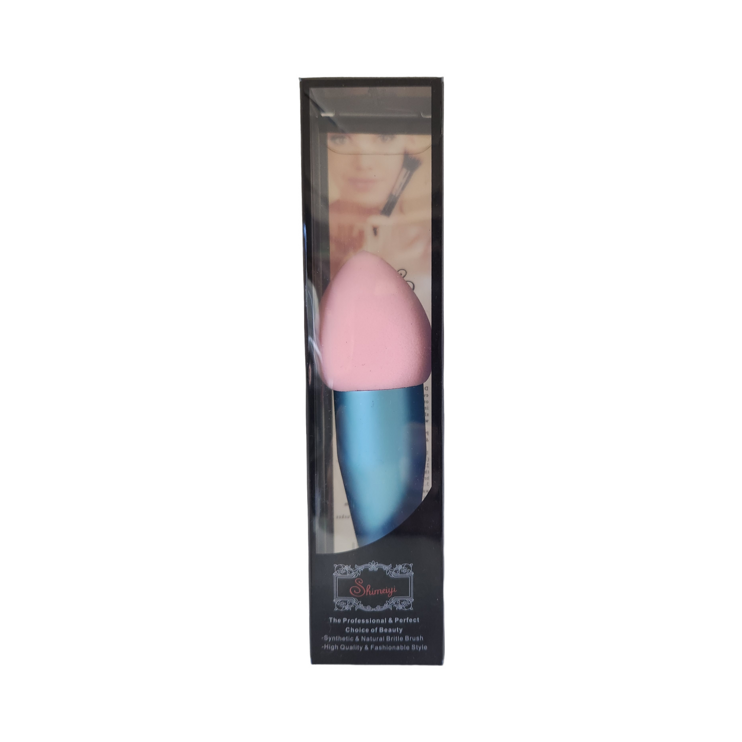 Makeup Blush Brush with Cosmetics Blender Sponge | Shimeiyi