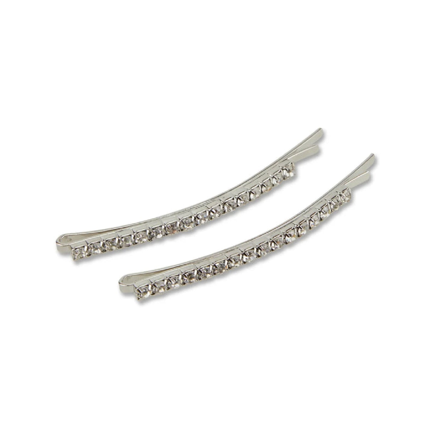 ALLURE R.HINESTONE WIDE BOBBY PINS