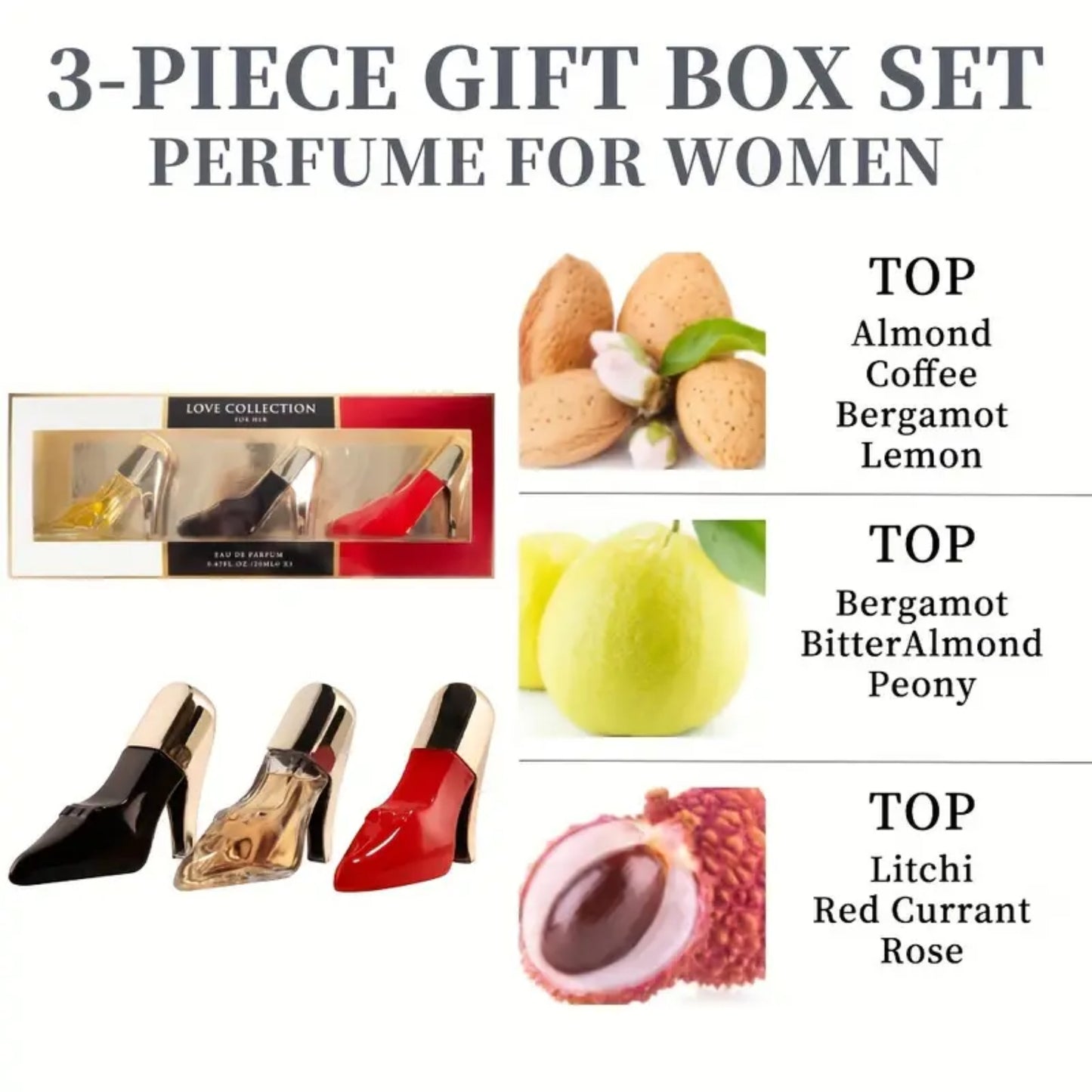 3-Piece Love Collection Perfume Gift Set for Women