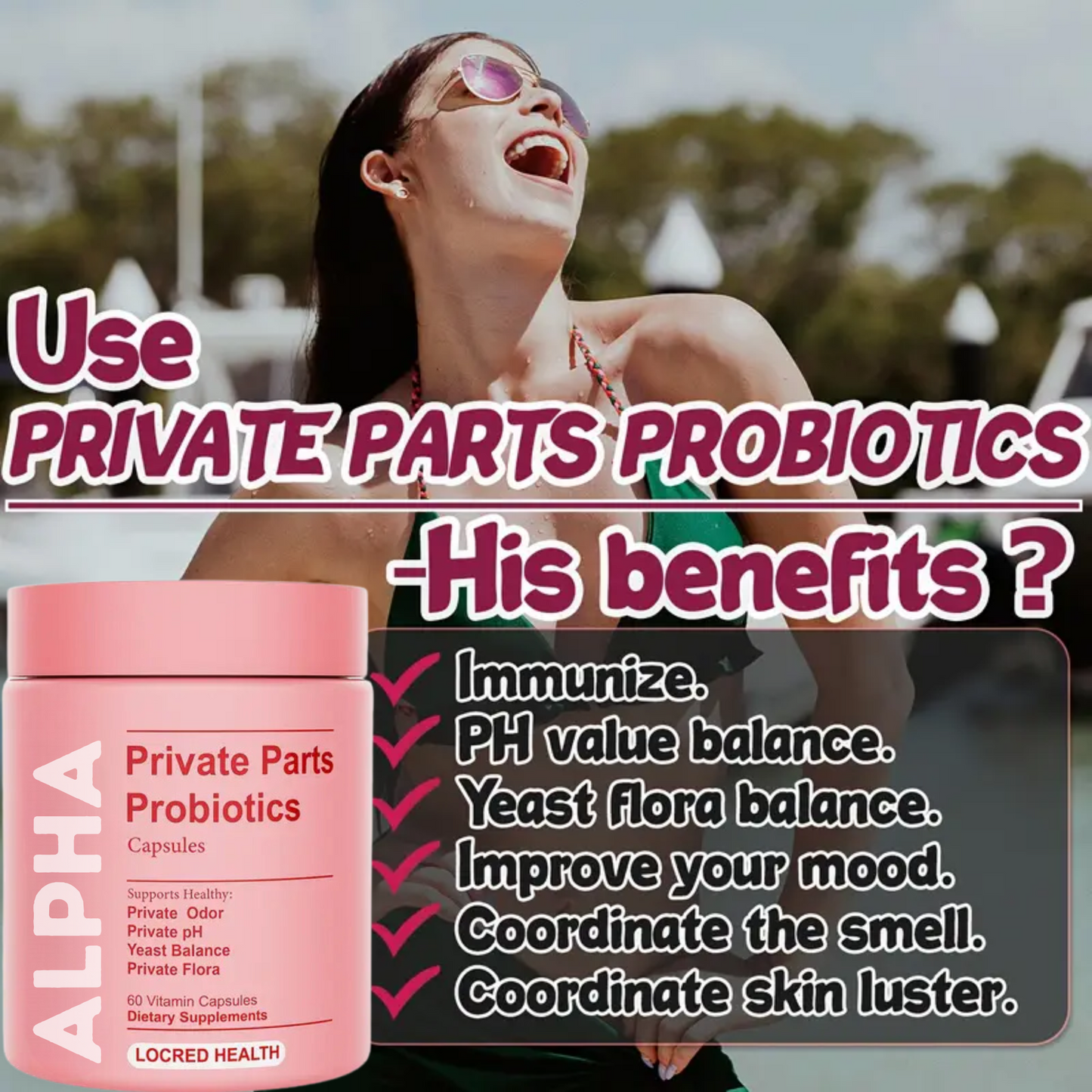 Alpha Private Parts Probiotics Capsules – 60 Count