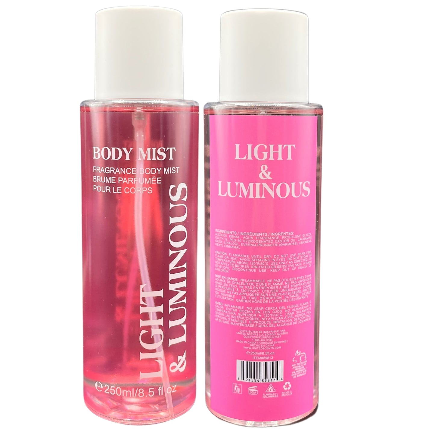 4-Piece Body Mist Collection: Warm & Radiant, Light & Luminous, Bright & Fresh, Soft & Cozy, 8.5 fl oz Each