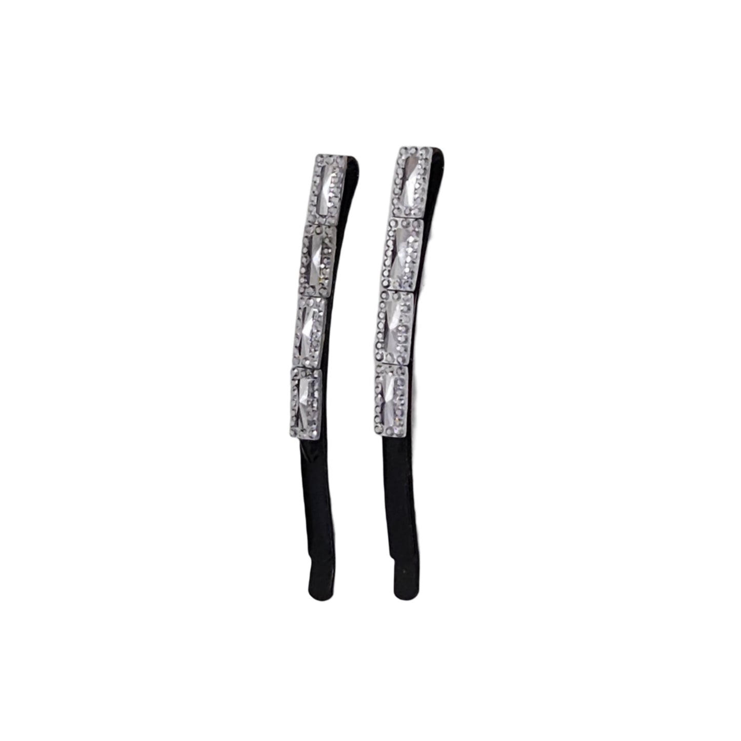 Silver Colored Diamond Embedded Hair Pins | Pack of 12
