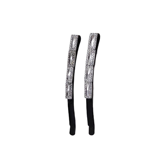 Silver Colored Diamond Embedded Hair Pins | Pack of 12
