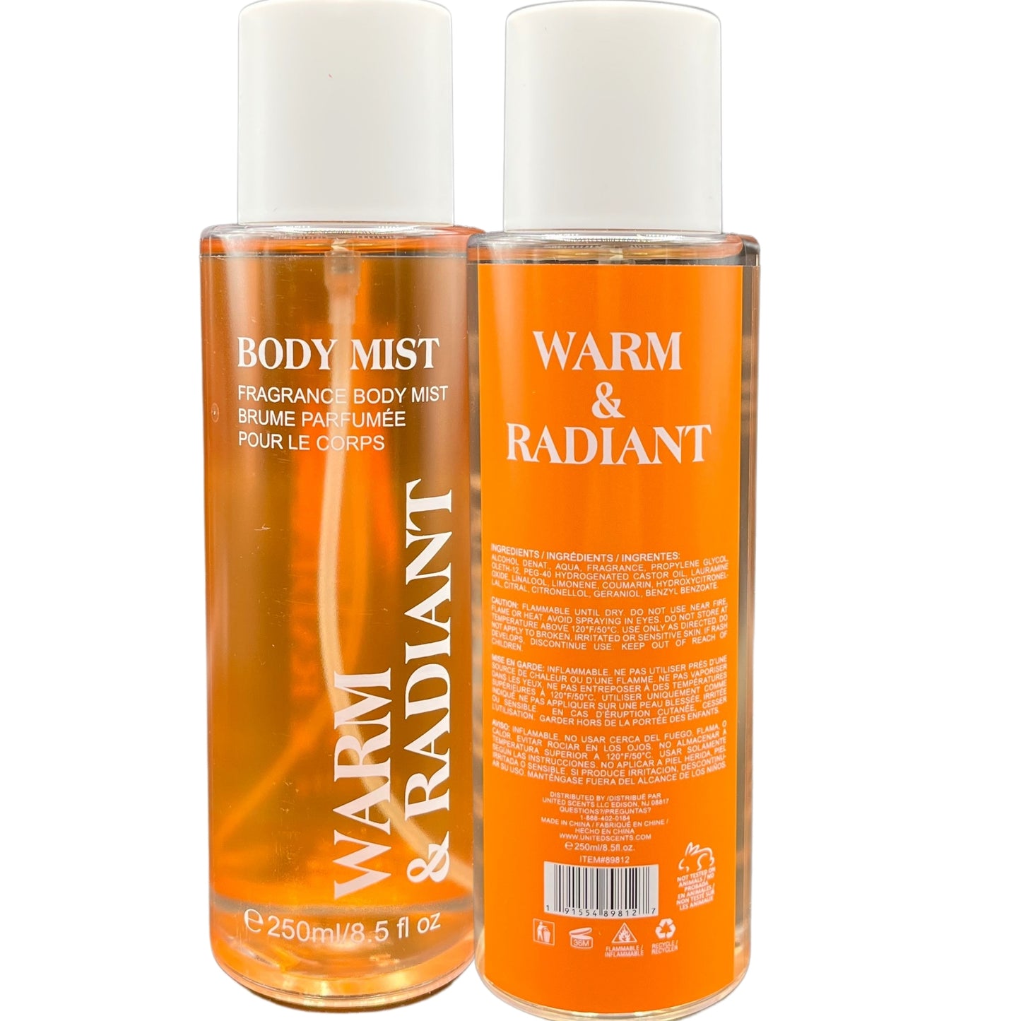 4-Piece Body Mist Collection: Warm & Radiant, Light & Luminous, Bright & Fresh, Soft & Cozy, 8.5 fl oz Each