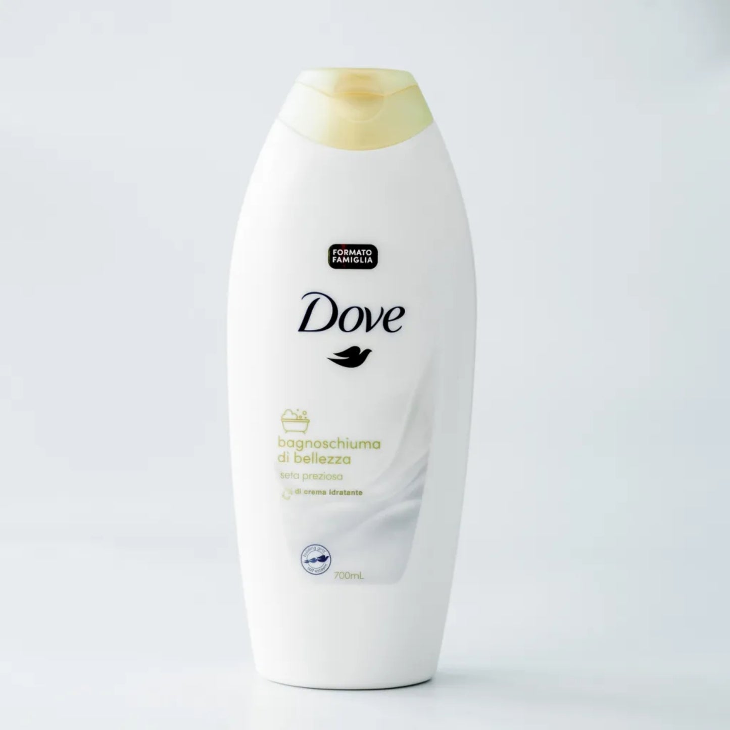 Dove Bagnoschiuma di Bellezza, Seta Preziosa, 700ml - Family Size | Dove Beauty Bath Foam, Precious Silk, 700ml