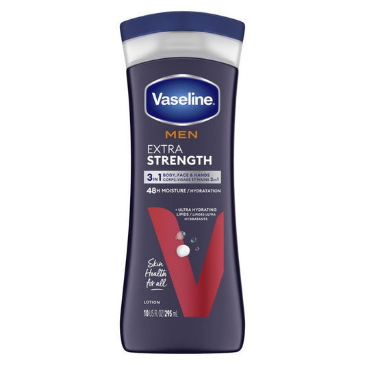 Vaseline Men Extra Strength 3-in-1 Lotion - 48H Moisture (10 oz)