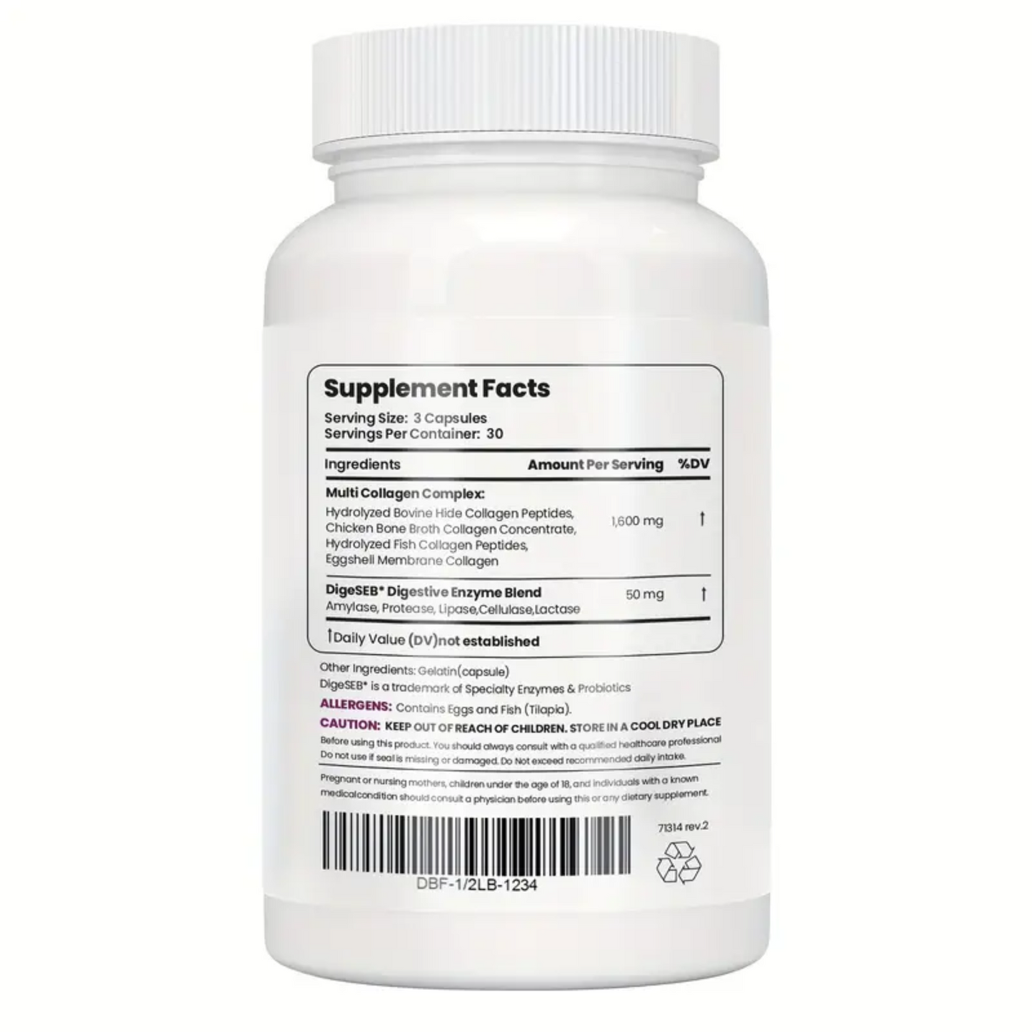 Multi Collagen Peptides – Type I, II, III, V, X – Unflavored, 90 Multi Collagen Pills – Grass Fed, with Biotin, Vitamin C, & Hyaluronic Acid, 3,300mg Per Serving