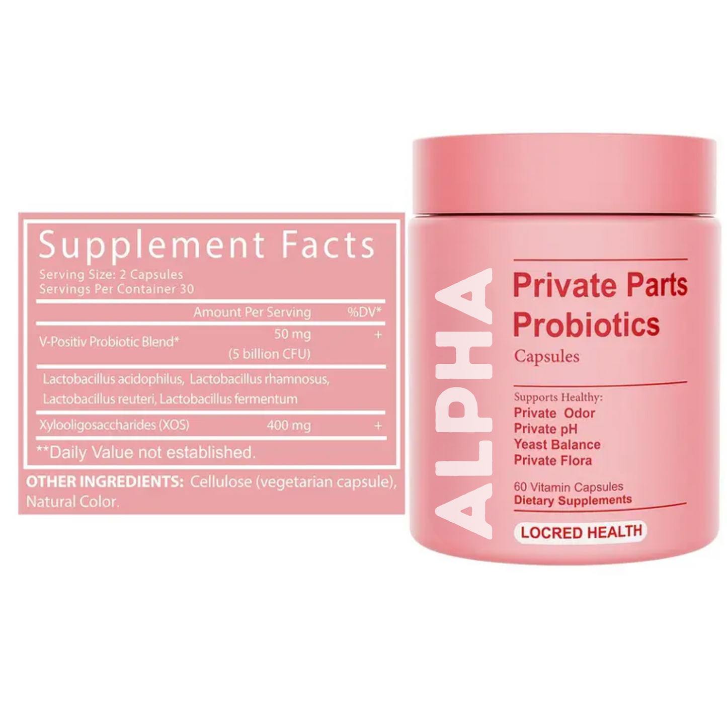 Alpha Private Parts Probiotics Capsules – 60 Count