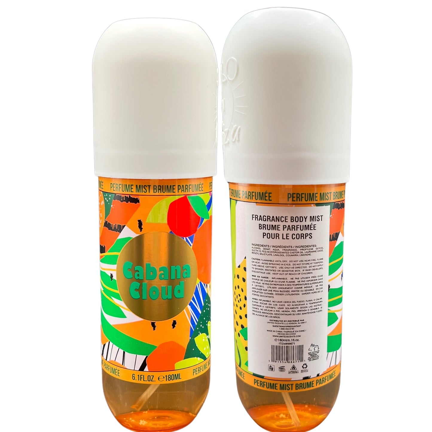 Solo en Ibiza 4-Piece Perfume Mist Collection: Brasilia Bliss, Rio Rose, Bahia Blossom & Cabana Cloud, 6.1 fl oz Each