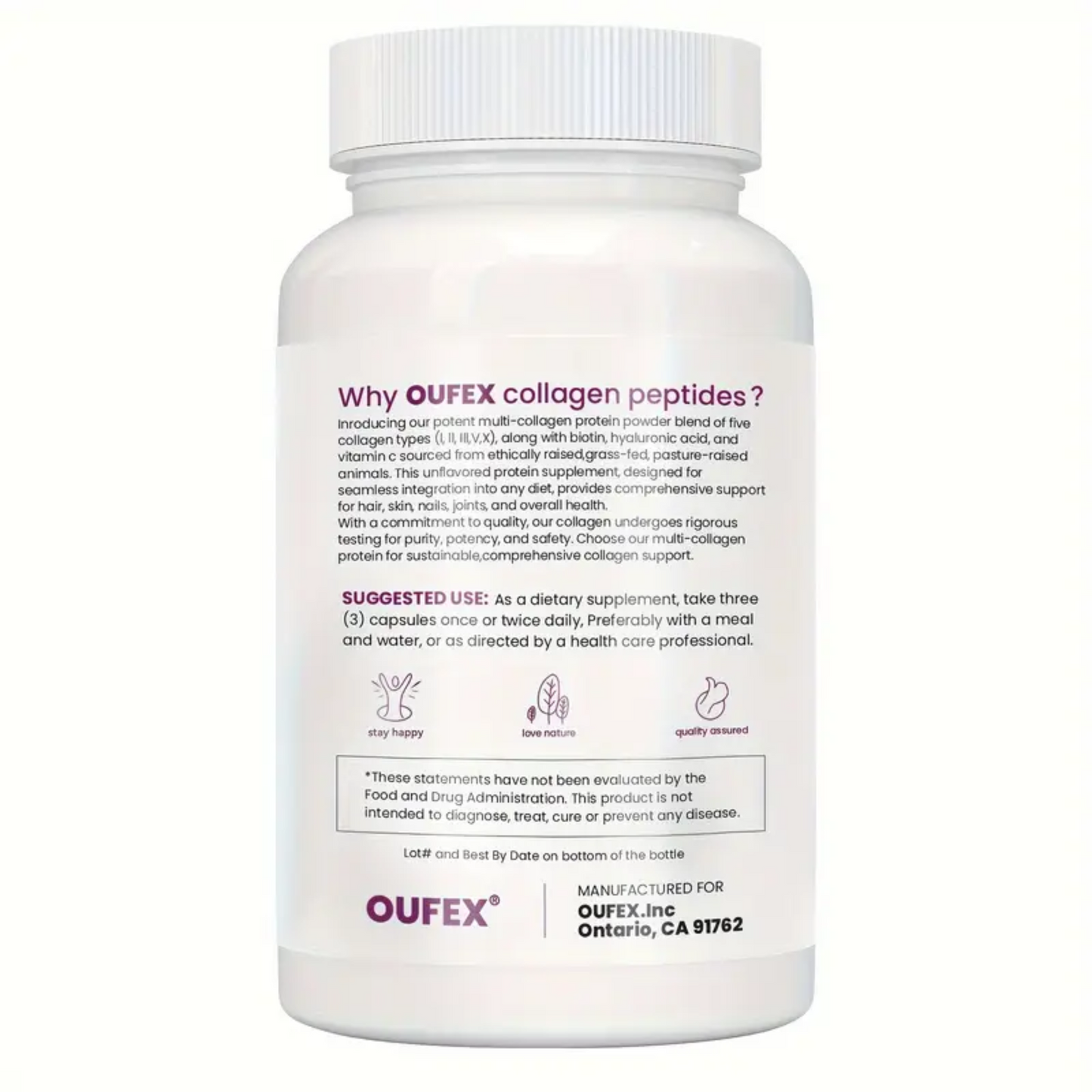 Multi Collagen Peptides – Type I, II, III, V, X – Unflavored, 90 Multi Collagen Pills – Grass Fed, with Biotin, Vitamin C, & Hyaluronic Acid, 3,300mg Per Serving