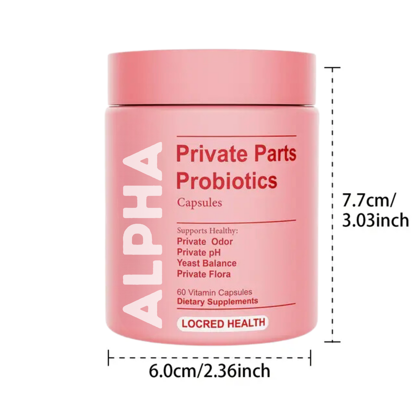 Alpha Private Parts Probiotics Capsules – 60 Count