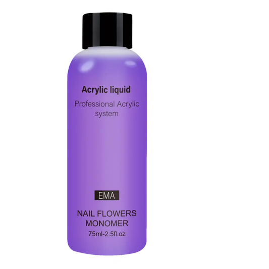 75ml Professional Acrylic Liquid Monomer: Advanced System for Acrylic Nail Extensions - Ideal for Nail Salons and Home DIY