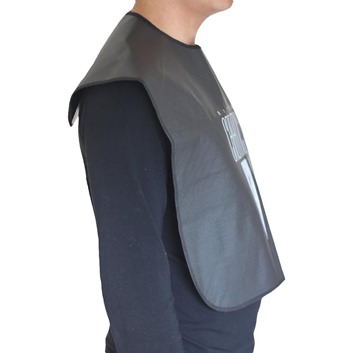 Ritzo Creatic Hairdressing Tools Magnet-ize Magnetic Black Cutting Colouring Tint Waterproof Nylon Collar Cape for Barbers Salon College and Professional Use