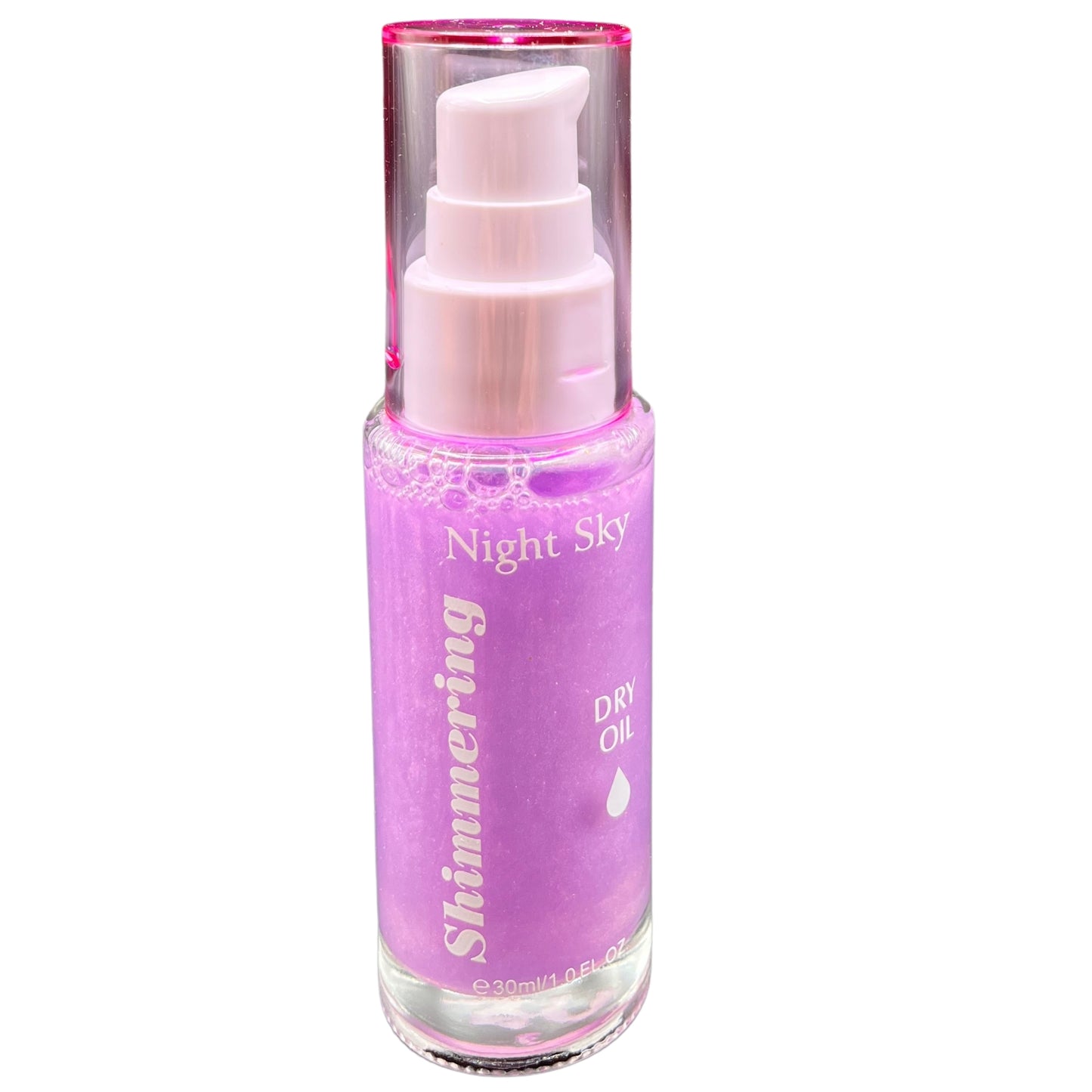 Shimmering Dry Oil 4-Piece Set: Rainbow, Rockstar, Night Sky & Bubble Gum, 1 fl oz Each