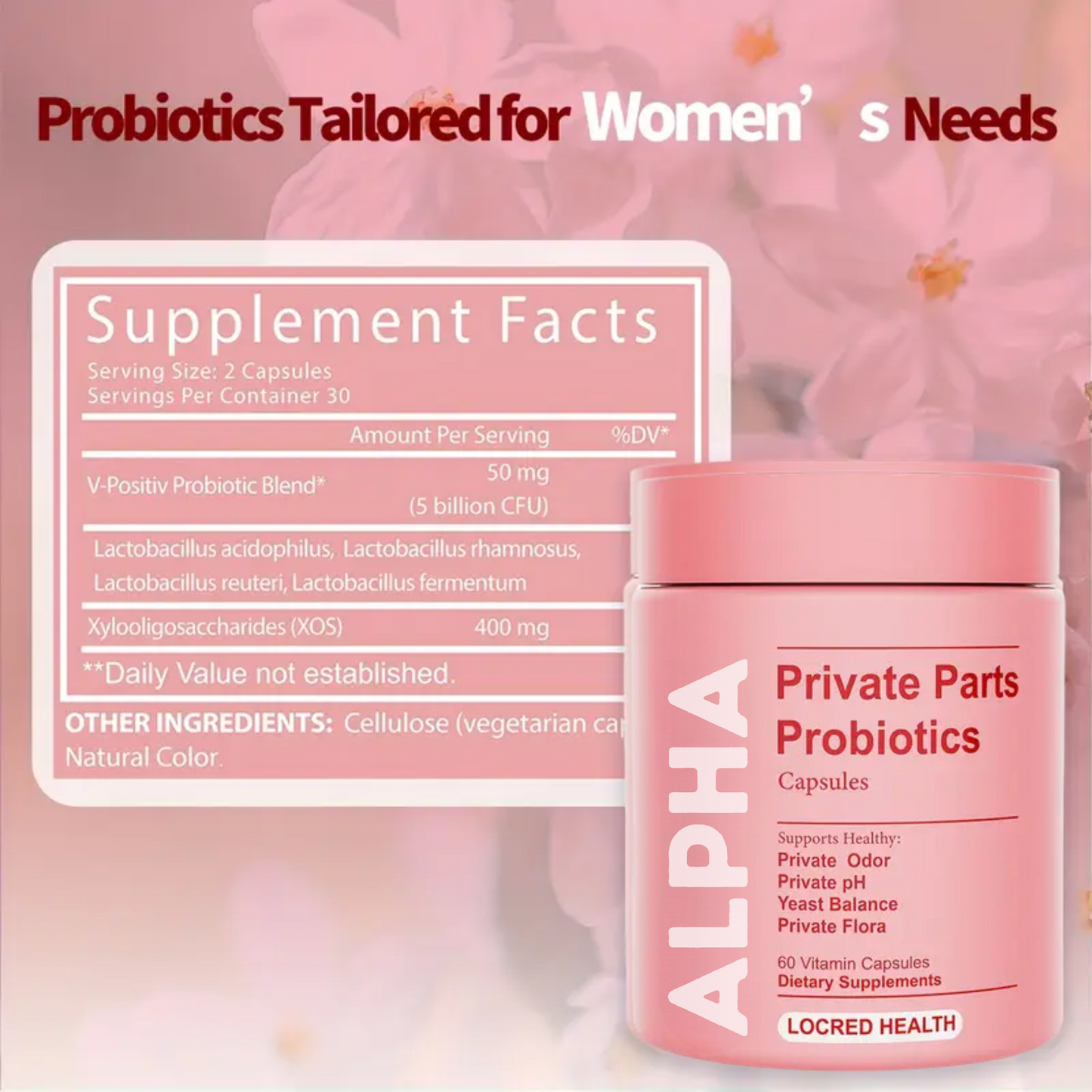 Alpha Private Parts Probiotics Capsules – 60 Count