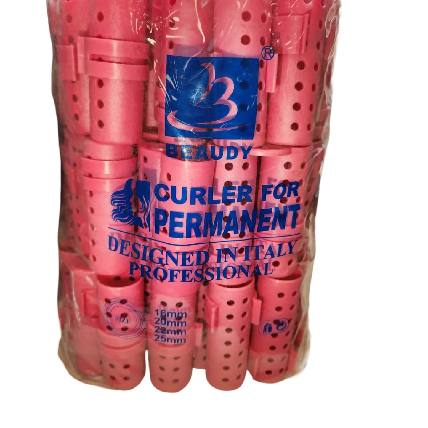 plastic hair rollers for hair curling and hair styling doing DIY at home