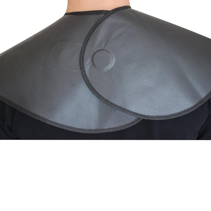 Ritzo Creatic Hairdressing Tools Magnet-ize Magnetic Black Cutting Colouring Tint Waterproof Nylon Collar Cape for Barbers Salon College and Professional Use