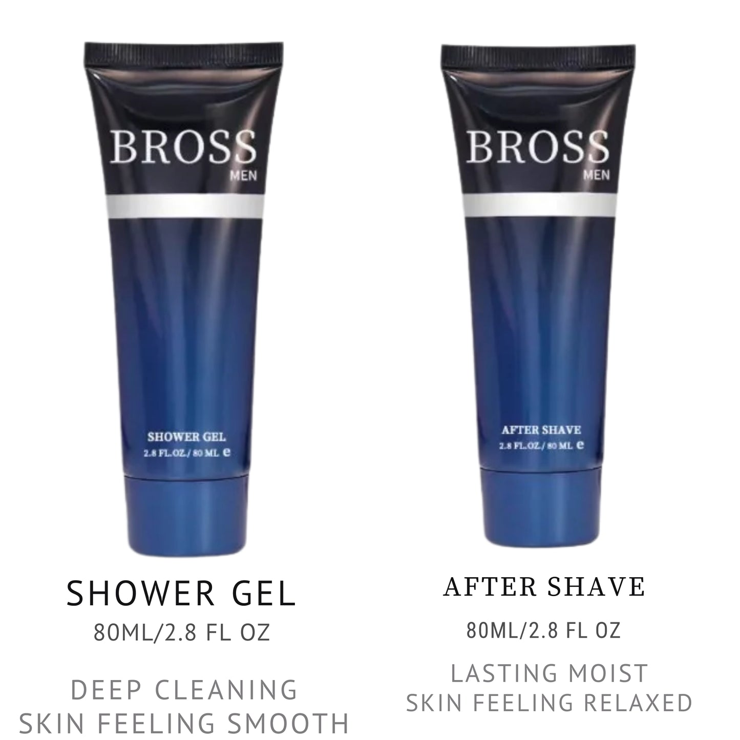 Bross Men 3-Piece Luxury Perfume Gift Set – Eau de Toilette, After Shave & Shower Gel