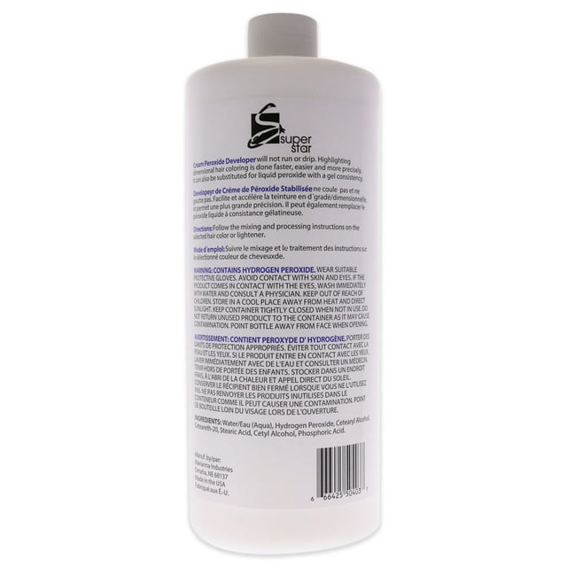 Marianna Super Star 40 Volume Cream Peroxide Developer , 32 oz Cream