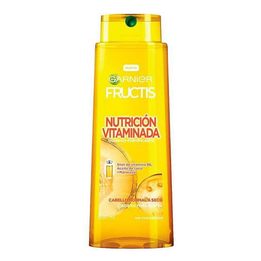 Garnier Fructis Nutrición Vitaminada Shampoo - Fortifying Hair Care (650ml)