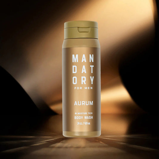 Mandatory Aurum Body Wash for Men – Luxury Hydration & Deep Clean (14 oz)
