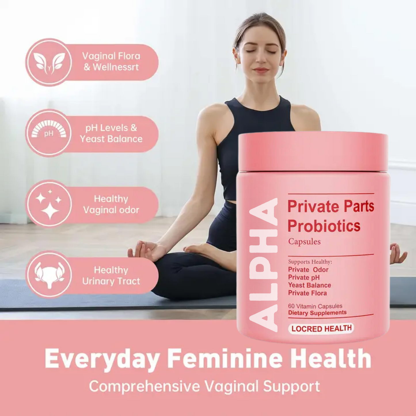 Alpha Private Parts Probiotics Capsules – 60 Count
