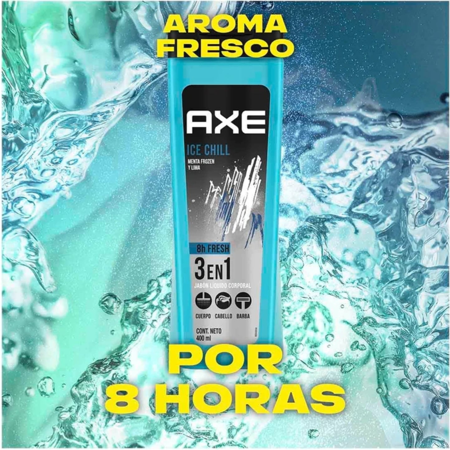 AXE Body Wash Ice Chill, 400 ml (Pack of 1)