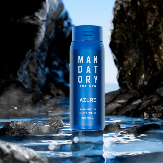Mandatory Azure Body Wash for Men – Moisture Tech Formula (14 oz)