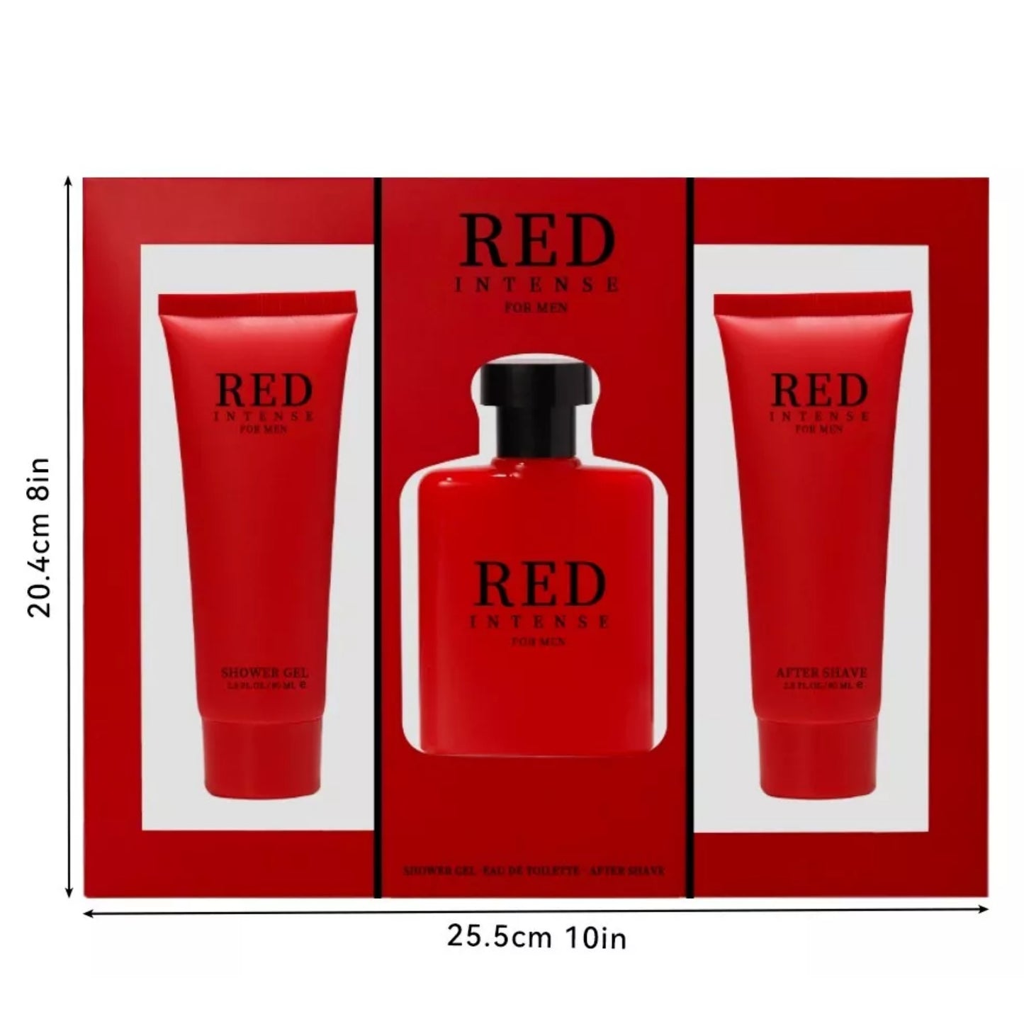 Red Intense 3-Piece Gift Box Set – Long-Lasting Perfume for Men