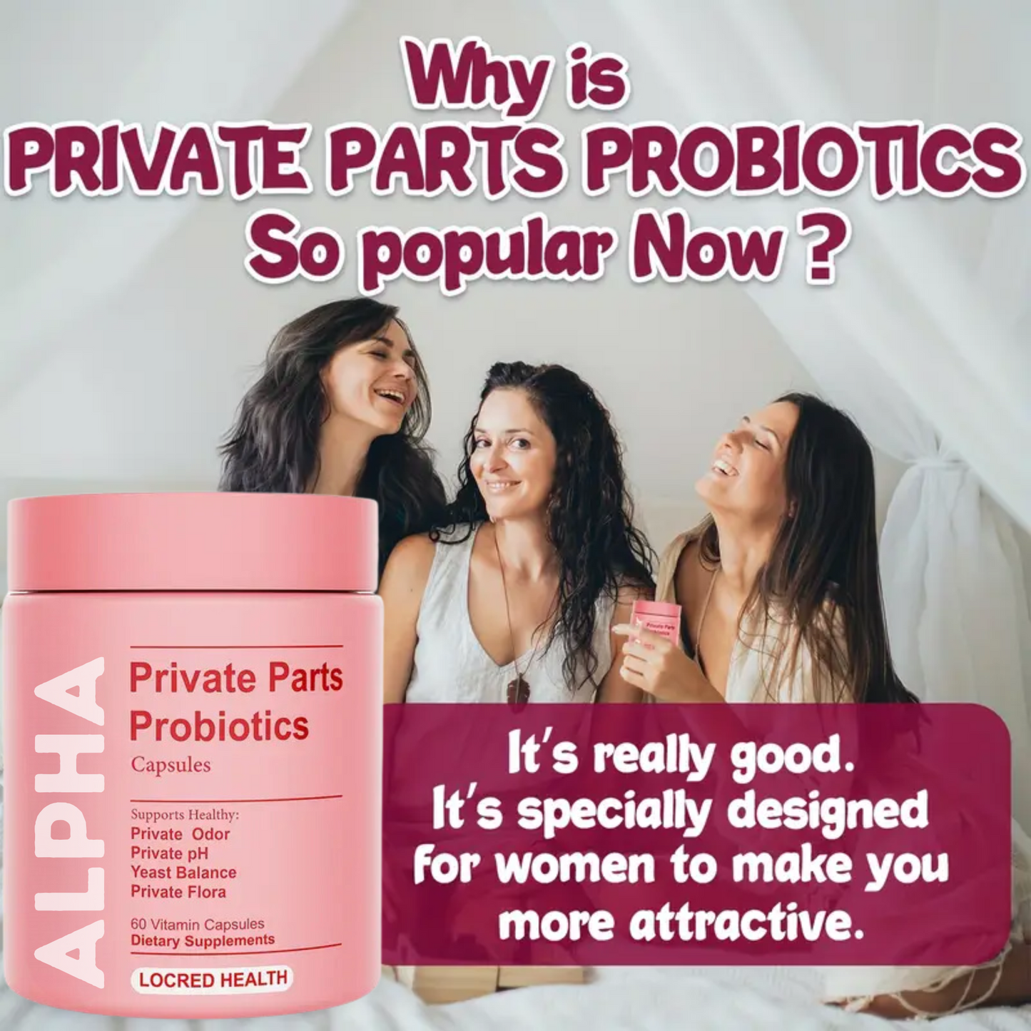 Alpha Private Parts Probiotics Capsules – 60 Count