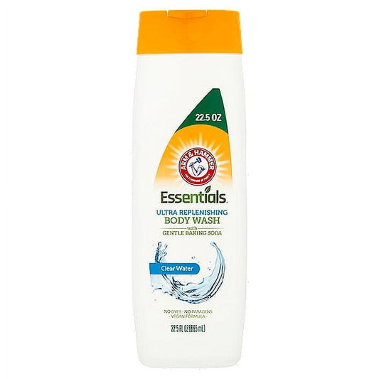 Arm & Hammer Essentials Clear Water Ultra Replenishing Body Wash, 15 Fl oz