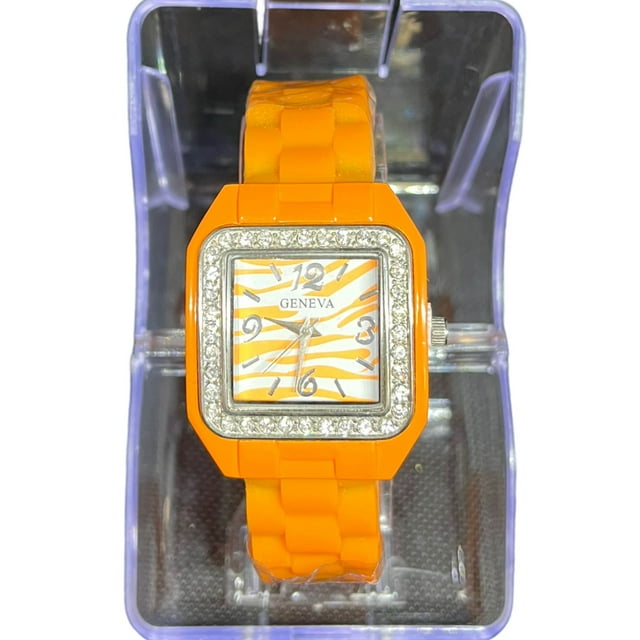 Fashion Watch for Women, Zebra, Silicone Band |Available in 11 different colors