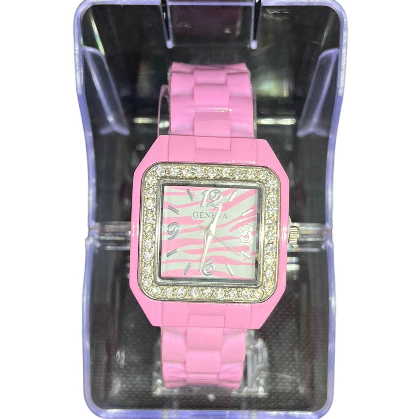 Fashion Watch for Women, Zebra, Silicone Band |Available in 11 different colors