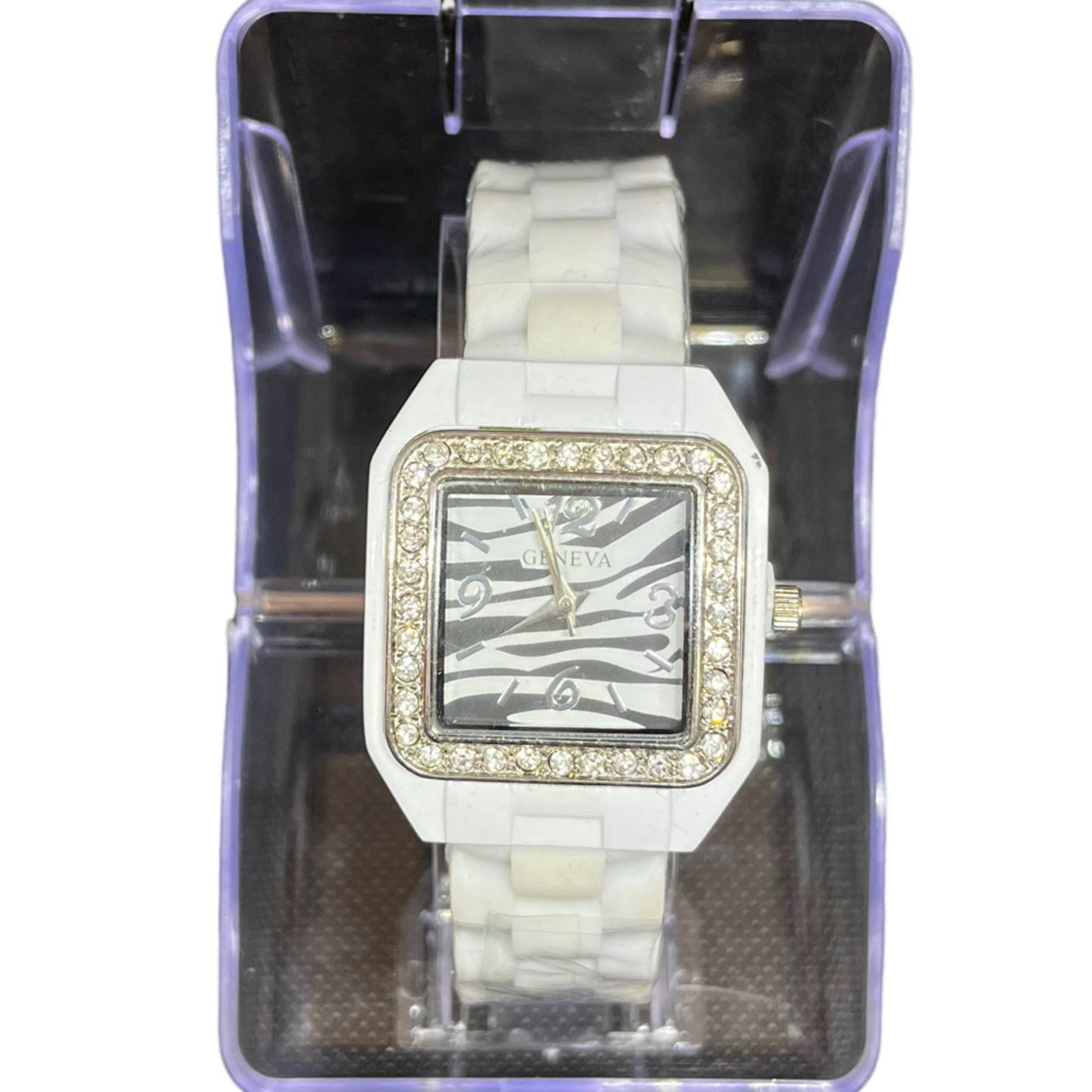 Fashion Watch for Women, Zebra, Silicone Band |Available in 11 different colors