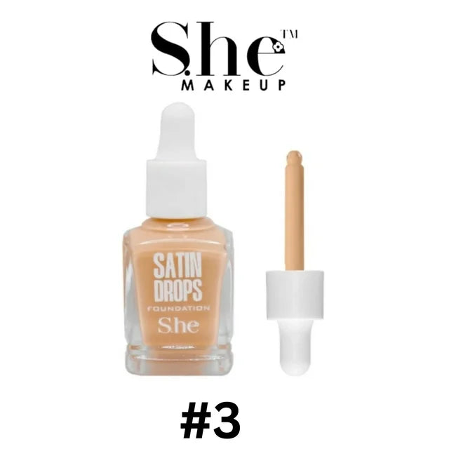 Makeup S.HE Drops Satin Foundation, 1 Pc Per Pack