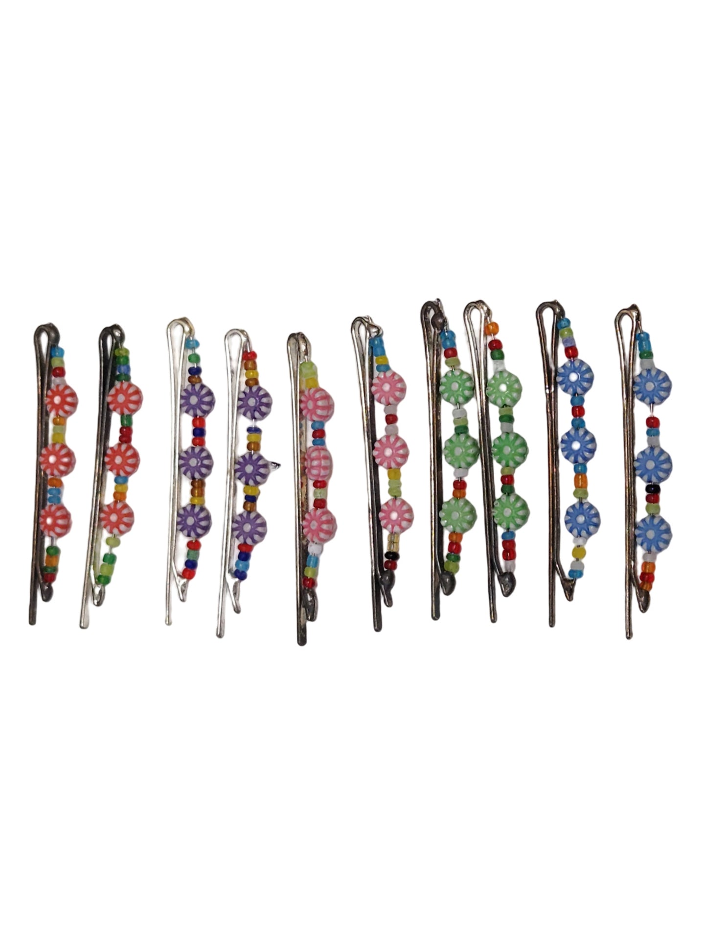Floral Designed Hair Pins | Pack of 12