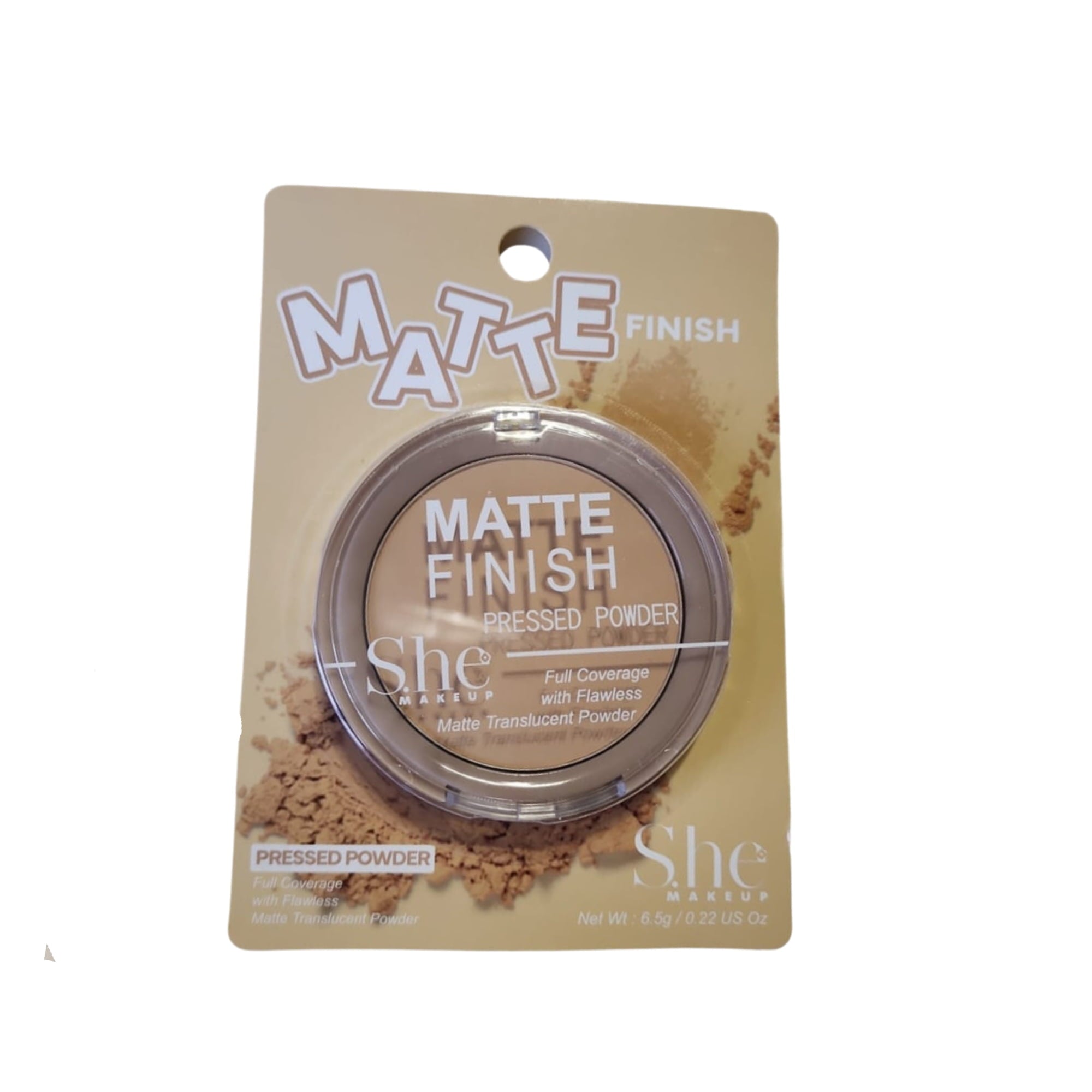 S.HE - MATTE FINISH PRESSED POWDER, Pack of 1 – BBG