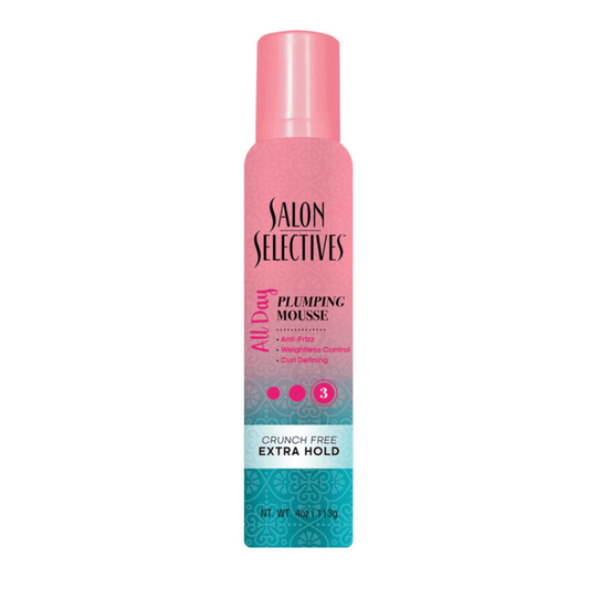 Salon Selectives EXTRA HOLD HAIR MOUSSE # 3 Anti-Frizz Crunch Free |1 Pc per Pack