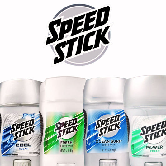 Speed Stick Variety Deodorant for men, Power Fresh, Ocean Surf, Fresh, Cool Clean, 1.8 oz Each |4 Pack