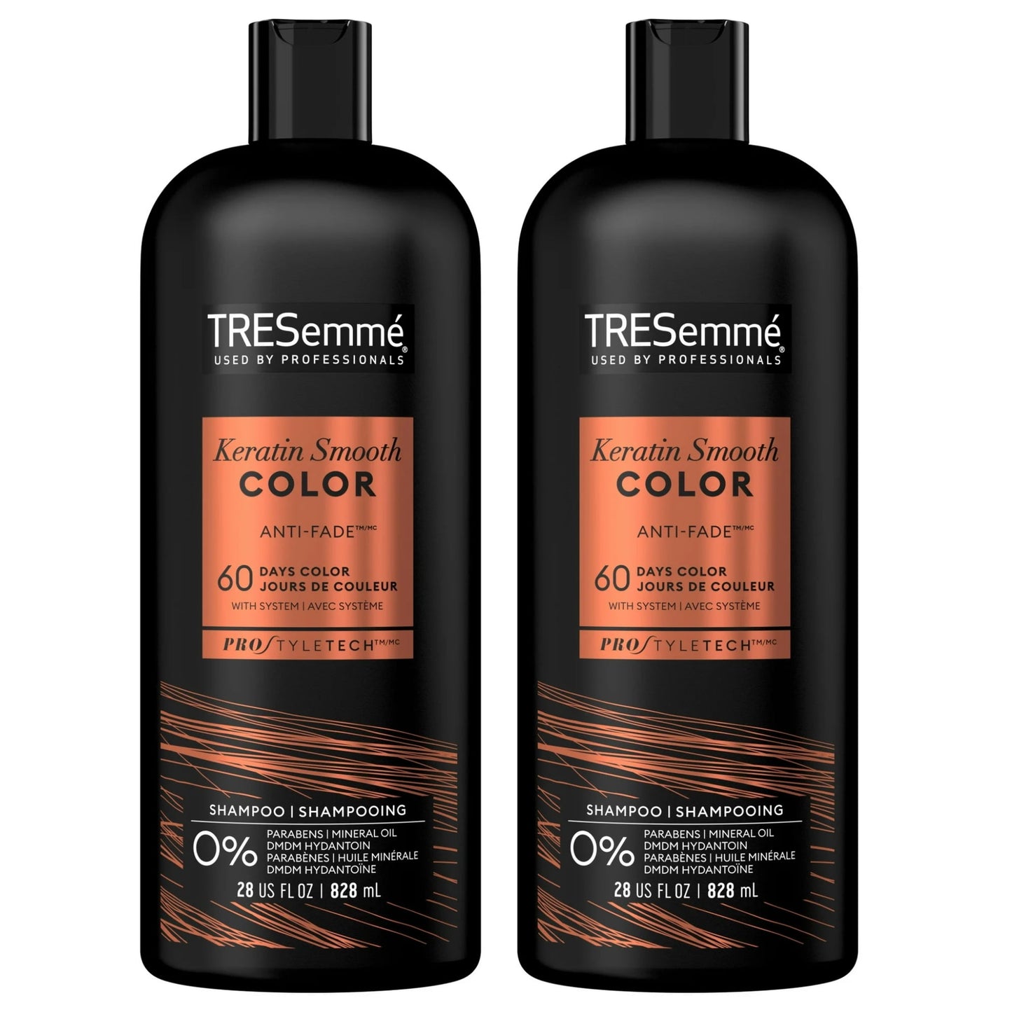 TRESemme Keratin Smooth Color Daily Shampoo, 28 fl oz Each (Set of 2)