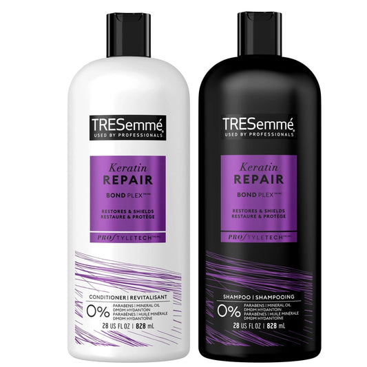 Tresemme Cruelty-free Keratin Repair Shampoo + Conditioner for Damaged Hair - 28 fl oz Each (Set of 2)