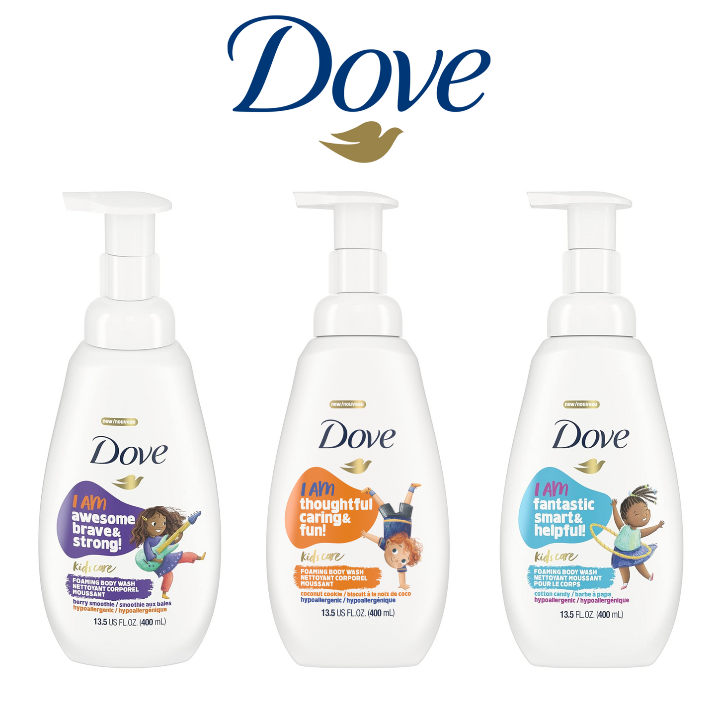 Dove Kids Care Foaming Body Wash For Kids| 13.5 OZ |1 Pc per Pack